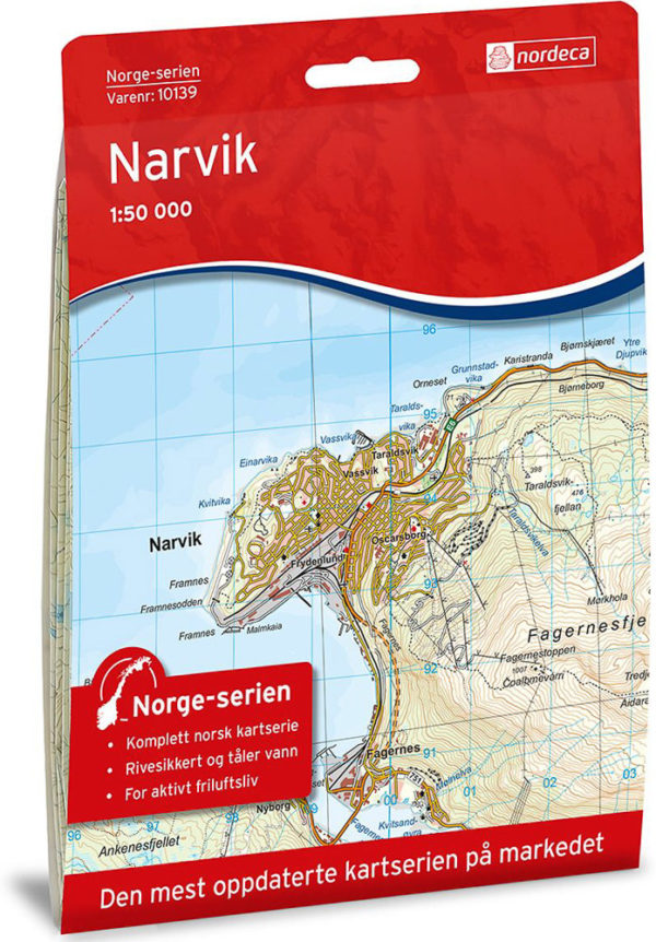 Narvik 1:50 000 - Kart 10139 i Norges-serien