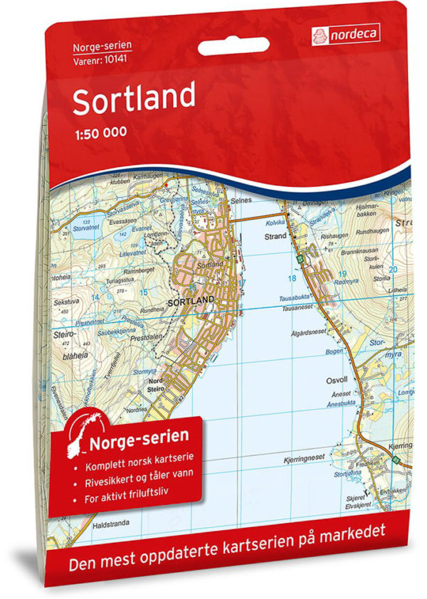 Sortland 1:50 000 - Kart 10141 i Norges-serien