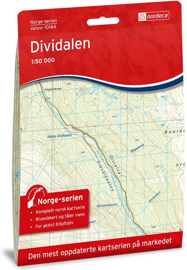 Dividalen 1:50 000 - Kart 10144 i Norges-serien