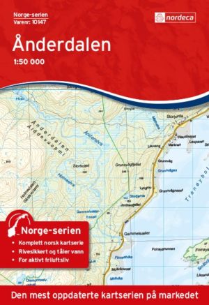Ånderdalen 1:50 000 - Kart 10147 i Norges-serien