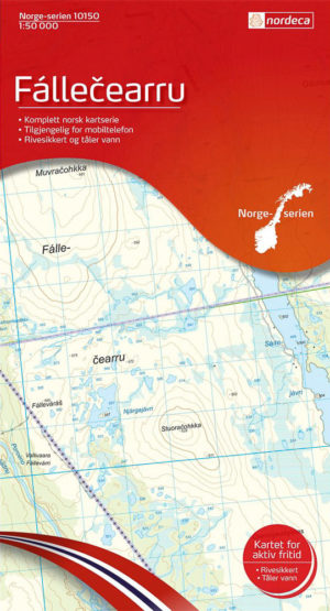 Fallecearru 1:50 000 - Kart 10150 i Norges-serien