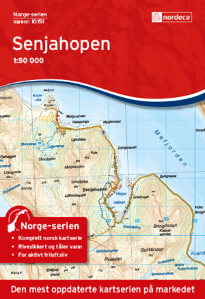 Senjahopen 1:50 000 - Kart 10151 i Norges-serien