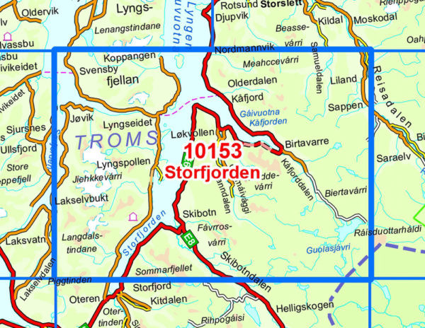 Storfjorden 1:50 000 - Kart 10153 i Norges-serien