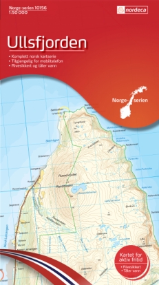 Ullsfjorden 1:50 000 - Kart 10156 i Norges-serien
