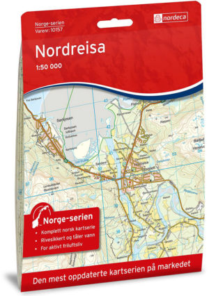 Nordreisa 1:50 000 - Kart 10157 i Norges-serien