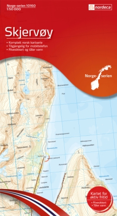Skjervøy 1:50 000 - Kart 10160 i Norges-serien