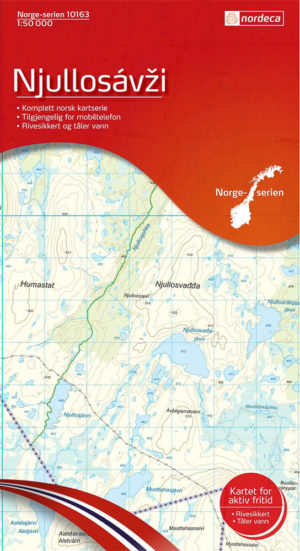 Njullosavzi 1:50 000 - Kart 10163 i Norges-serien