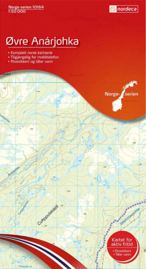 Øvre Anarjohka 1:50 000 - Kart 10164 i Norges-serien