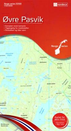 Øvre Pasvik 1:50 000 - Kart 10168 i Norges-serien