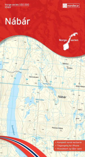 Nabar 1:50 000 - Kart 10169 i Norges-serien