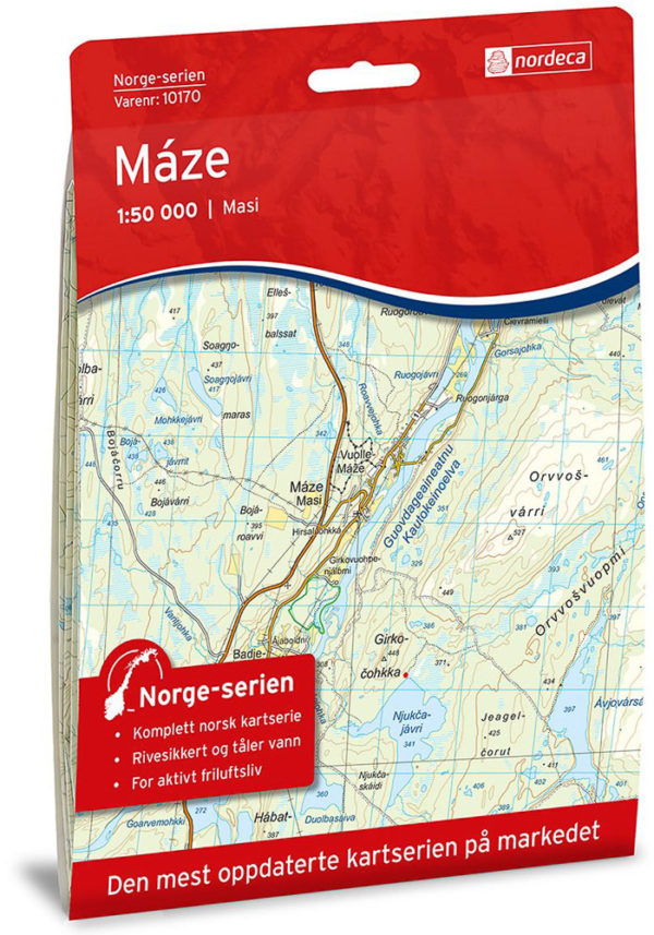 Maze 1:50 000 - Kart 10170 i Norges-serien