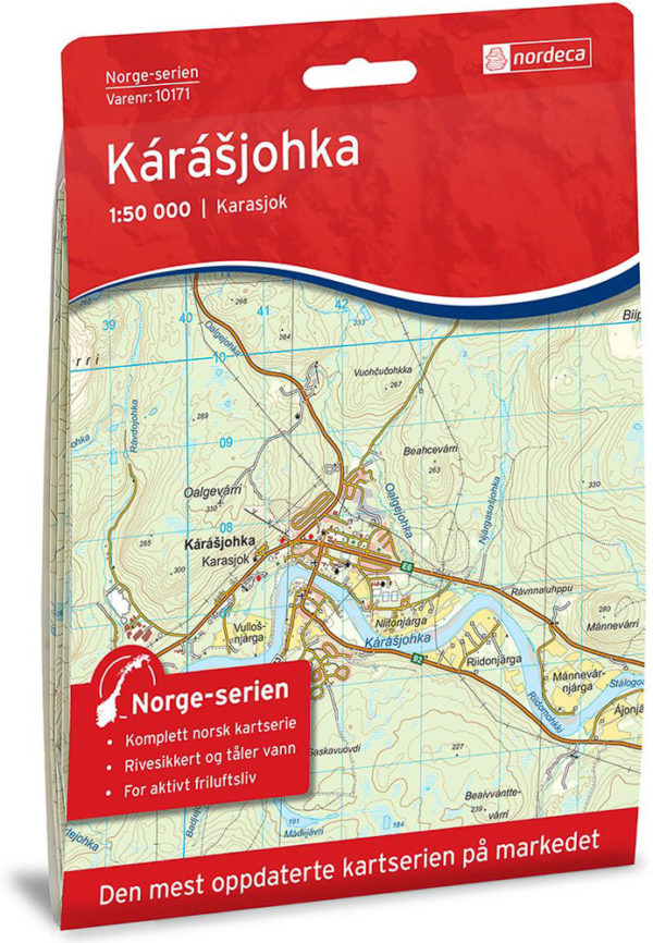 Karasjohka 1:50 000 - Kart 10171 i Norges-serien