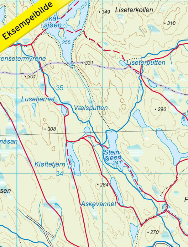 Oslo Østmark 1:25 000 - Turkart - Lnr 2794