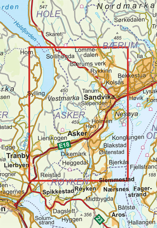Oslo Vestmark 1:25 000 - Turkart - Lnr 2795
