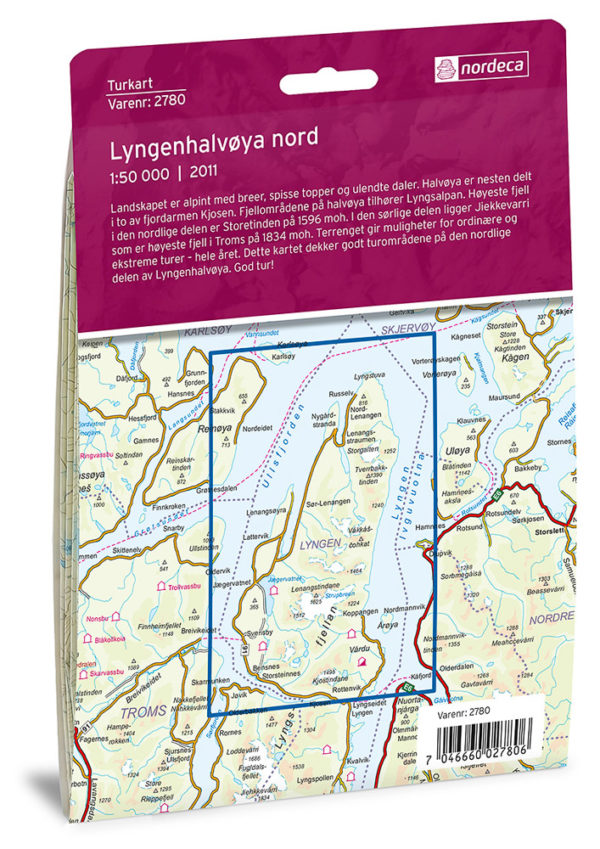 Lyngenhalvøya Nord - Turkart - Lnr 2780