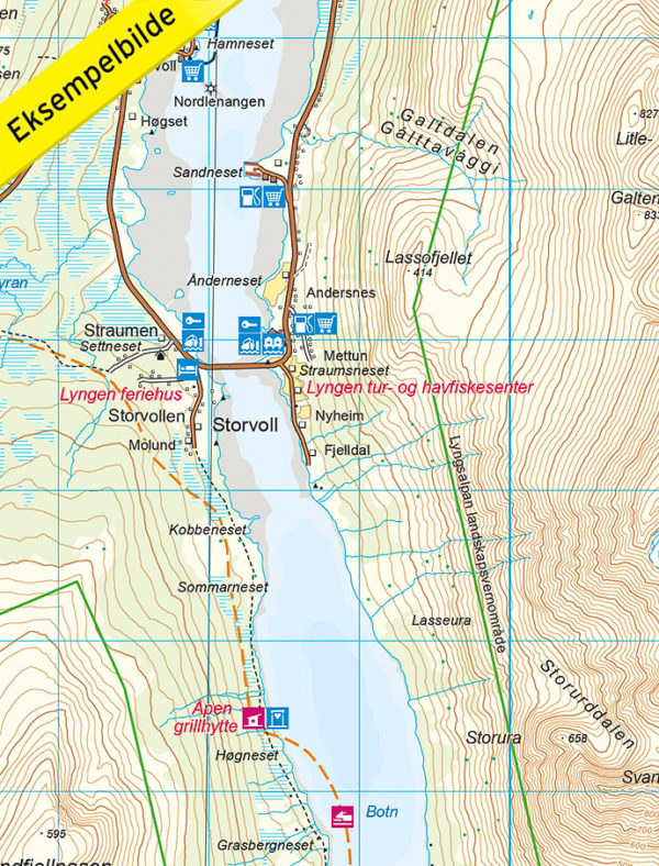 Lyngenhalvøya Nord - Turkart - Lnr 2780