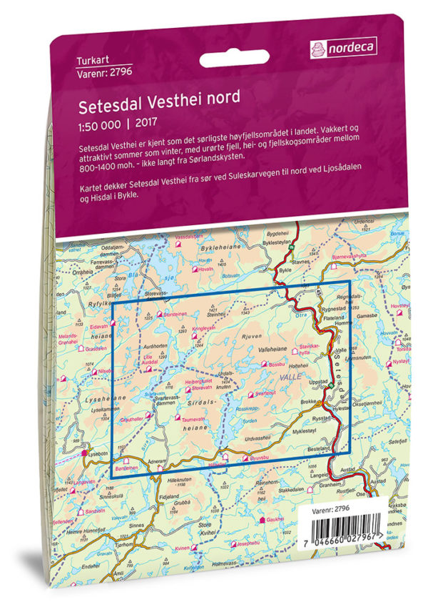 Setesdal Vesthei Nord - Turkart - Lnr 2796