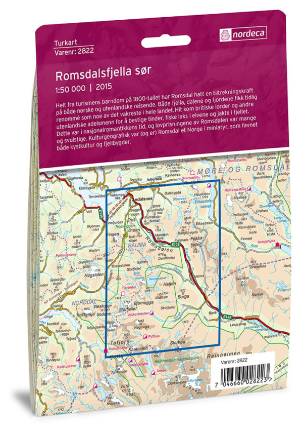 Romsdalsfjella Sør - Turkart - Lnr 2822