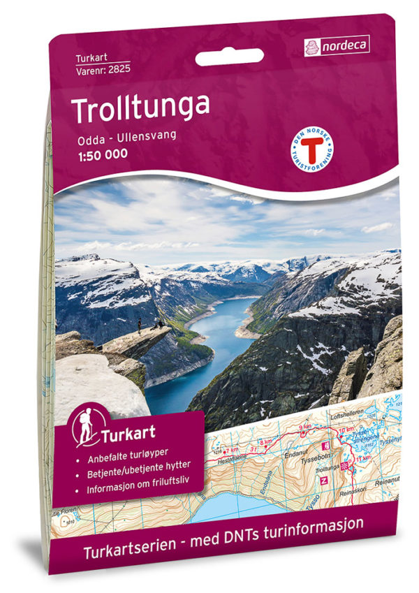 Trolltunga, Odda - Ullensvang - Turkart - Lnr 2825