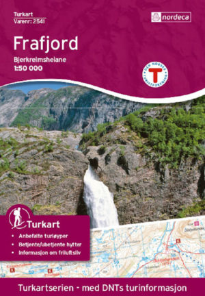 Frafjord-Bjerkreimsheiane - Turkart - Lnr 2541