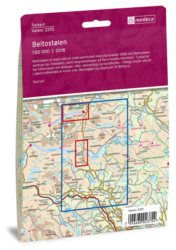 Beitostølen - Turkart - Lnr 2375