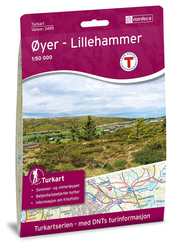 Øyer-Lillehammer - Turkart - Lnr 2495