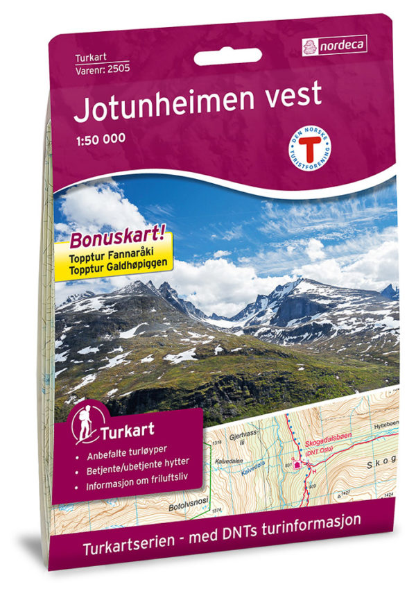 Jotunheimen Vest - Turkart - Lnr 2505