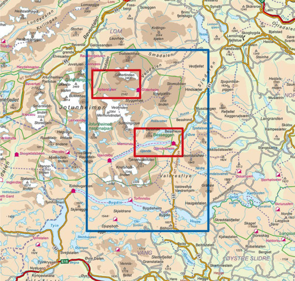 Jotunheimen Aust - Turkart - Lnr 2503