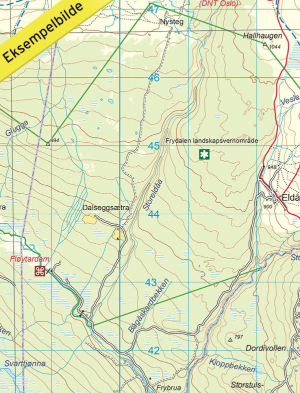 Rondane Sør - Turkart - Lnr 2521