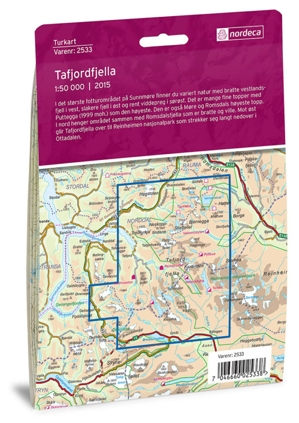 Tafjordfjella - Turkart - Lnr 2533