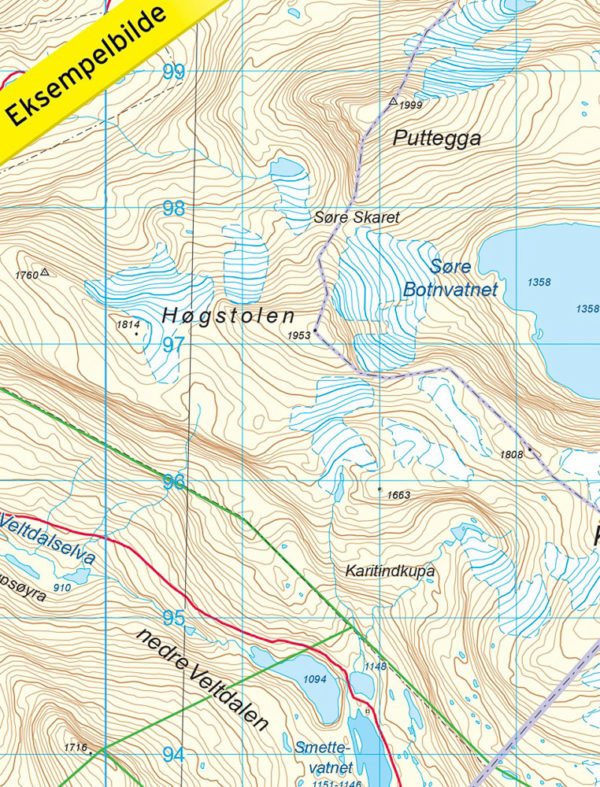 Tafjordfjella - Turkart - Lnr 2533