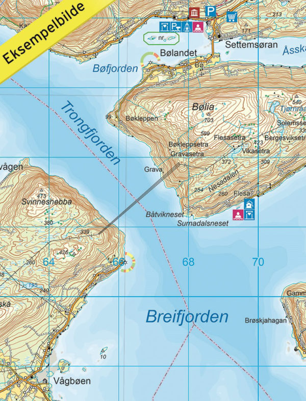 Fjordruta (Nordmøre) - Turkart - Lnr 2607
