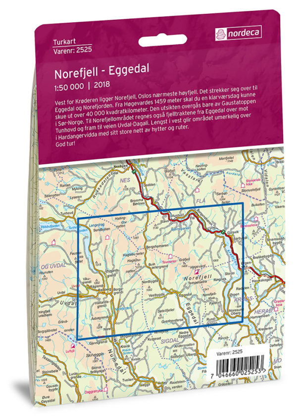 Norefjell-Eggedal - Turkart - Lnr 2525