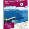 Hardangervidda vest. Odda, Litlos, Hårteigen og Kinsarvik - Turkart - Lnr 2659 1:50 000