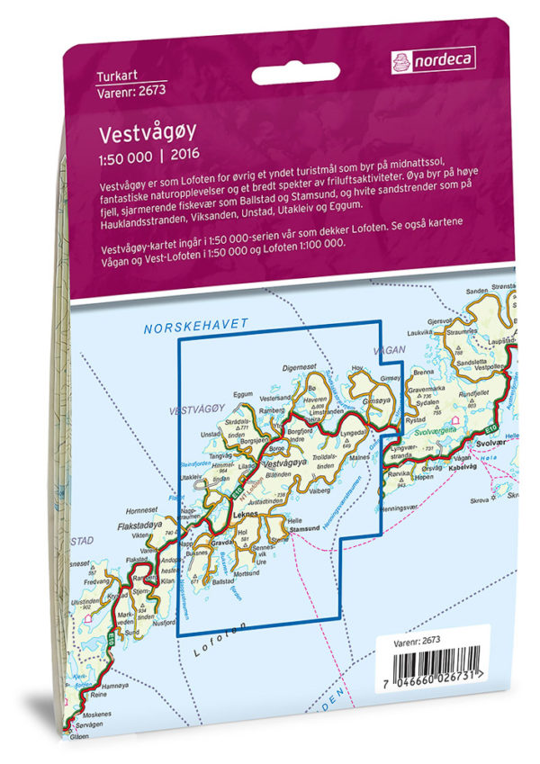 Vestvågøy - Turkart - Lnr 2673