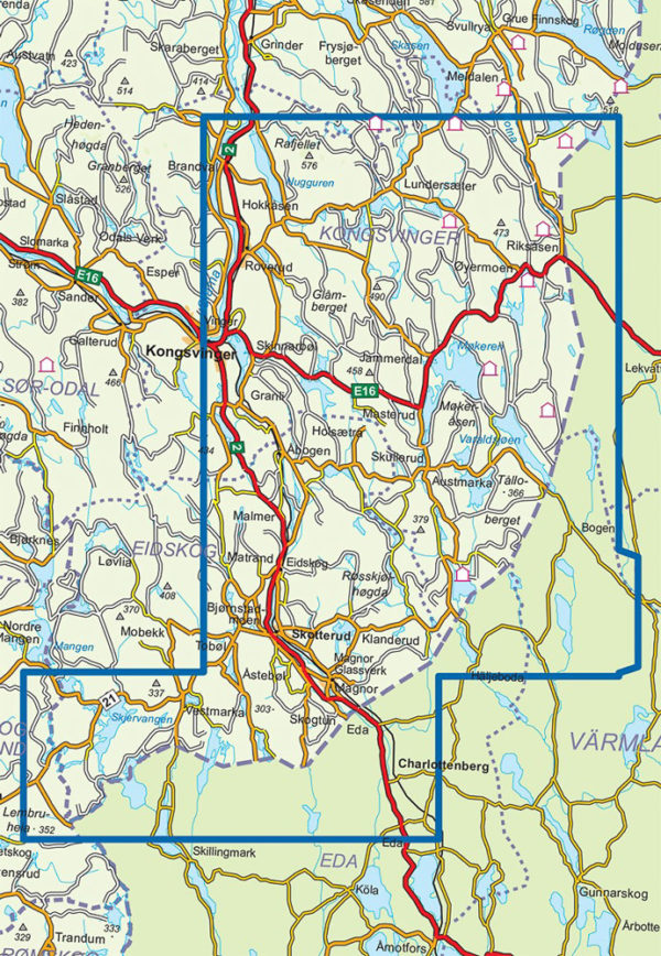 Finnskogen Sør - Turkart - Lnr 2676