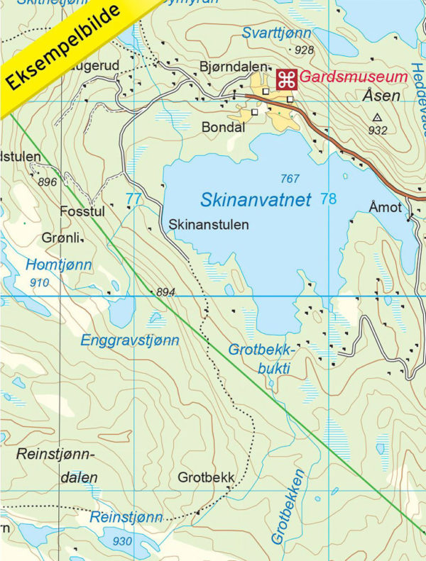 Gaustatoppen - Turkart - Lnr 2657