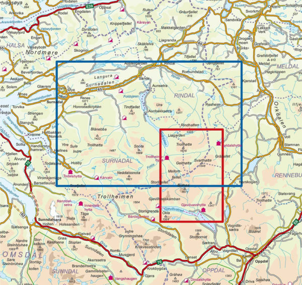 Trollheimen Nord - Turkart - Lnr 2827