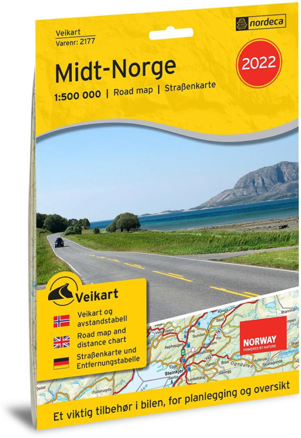 Veikart Midt-Norge - Veikart Norge - Lnr 2177