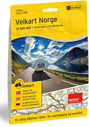 Veikart Norge 1:1 000 000 - Veikart Norge - Lnr 2180