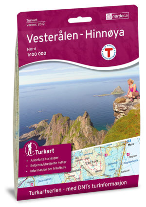 Vesterålen-Hinnøya nord - Turkart - Lnr 2812