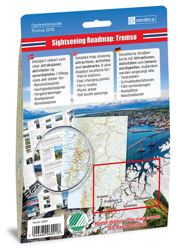 Opplevelsesguide Tromsø - 1:250 000, Lnr 6001