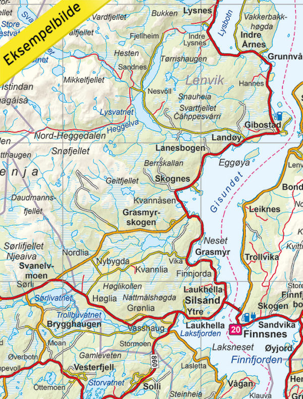 Opplevelsesguide Tromsø - 1:250 000, Lnr 6001