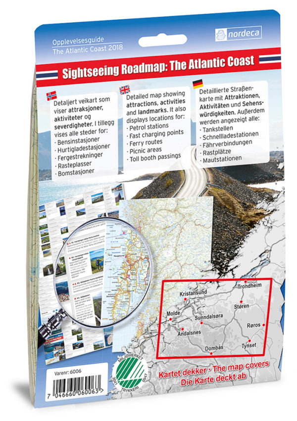 Opplevelsesguide Dovrefjell - 1:250 000, Lnr 6006