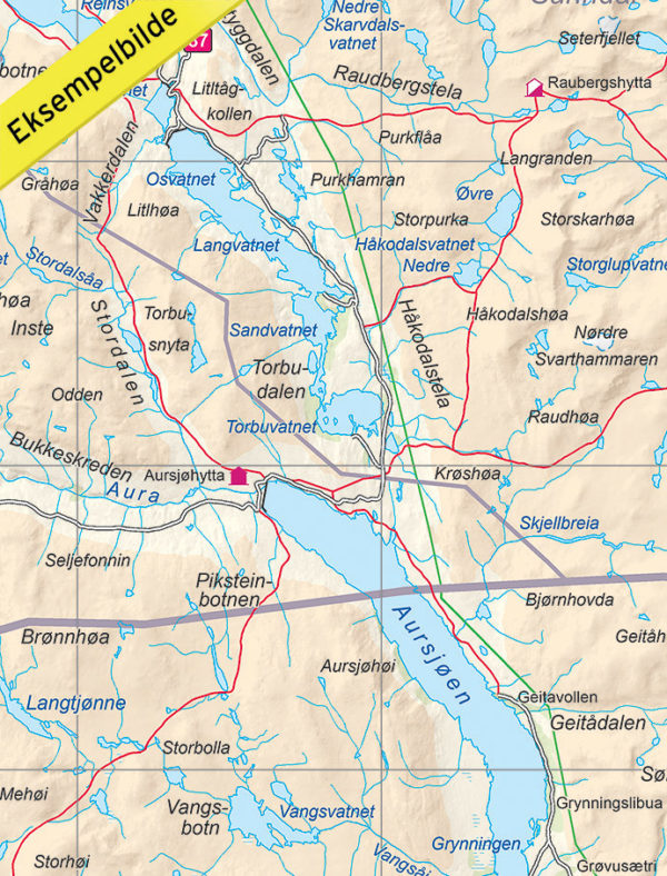 Opplevelsesguide Dovrefjell - 1:250 000, Lnr 6006