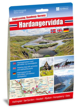 Opplevelsesguide Hardangervidda - 1:250 000, Lnr 6008