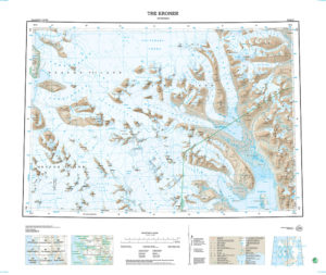 B7 Tre Kroner 1:100 000 - Svalbardkart - Lnr 8808