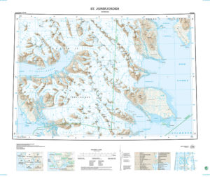 B8 St. Johnsfjorden 1:100 000 - Svalbardkart - Lnr 8809
