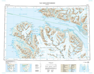 B11 Van Keulenfjorden 1:100 000 - Svalbardkart - Lnr 8812