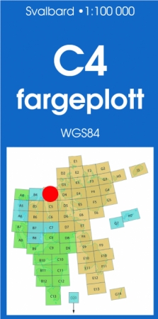 C4 Mosselhalvøya 1:100 000 - Svalbardkart - Lnr 8814